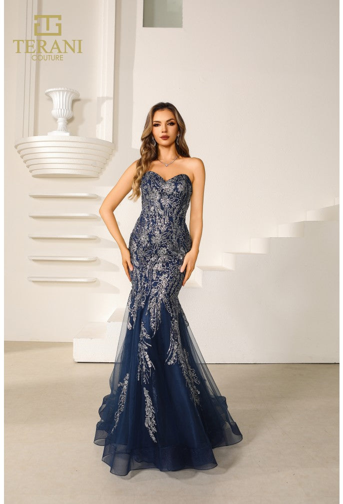 Stunning Terani Couture Jewel Prom Dress good