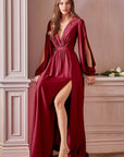 Rhodes long sleeve aline long gown