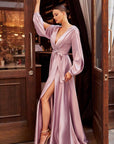 Rhodes long sleeve aline long gown