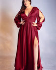 Rhodes long sleeve aline long gown