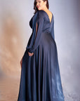 Rhodes long sleeve aline long gown